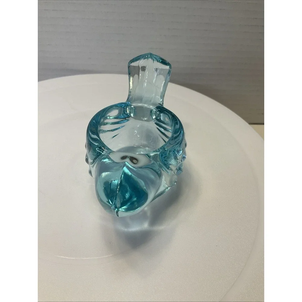 Art Glass Blown Blue Bird Votive/candle Holder Turquoise Spring Summer Decor‎